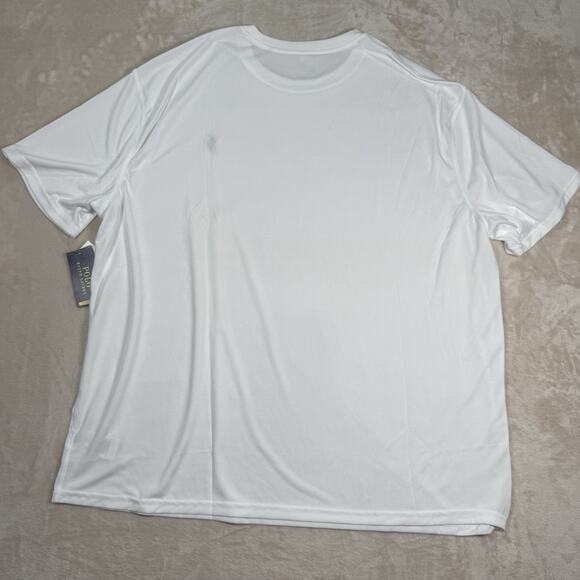 NWT Polo Ralph Lauren Performance White Crewneck T-Shirt Pony Men's Size 2XB - Picture 6 of 8
